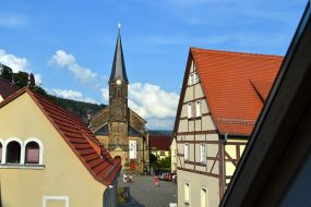 Blick aus dem Wohnzimmer